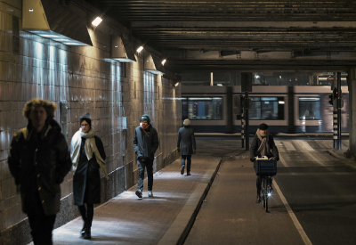 Pedestrians Create Surging Light Projections in Artwork by Matthias Oostrik