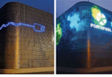 LED Façade Wins Lighting Prize, Advertises Climate-Neutral Electric Supply