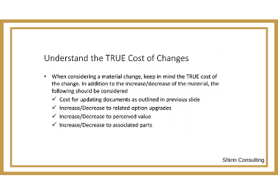 Think Outside the Box True Cost of Changes