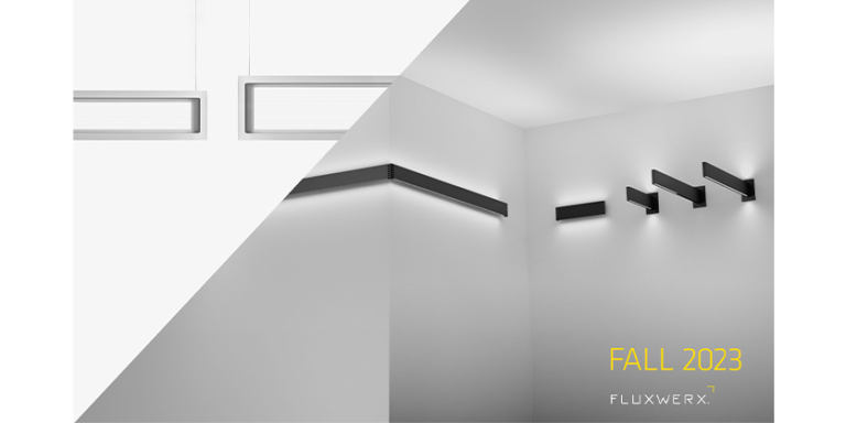 New Architectural Luminaires View Mini, Lines Onwall and Lines Cantilever from Fluxwerx Unveiled for Fall 2023