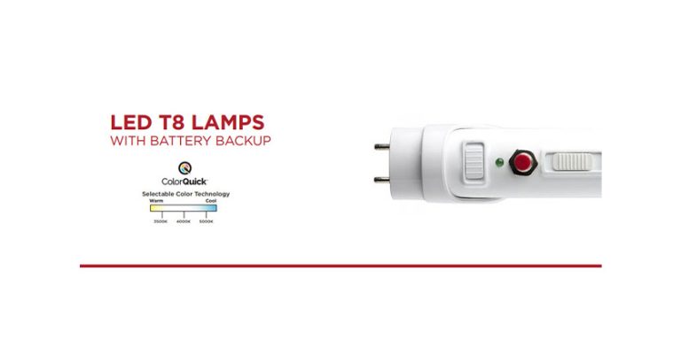 LED T8 Lamps with Emergency Battery Back Up