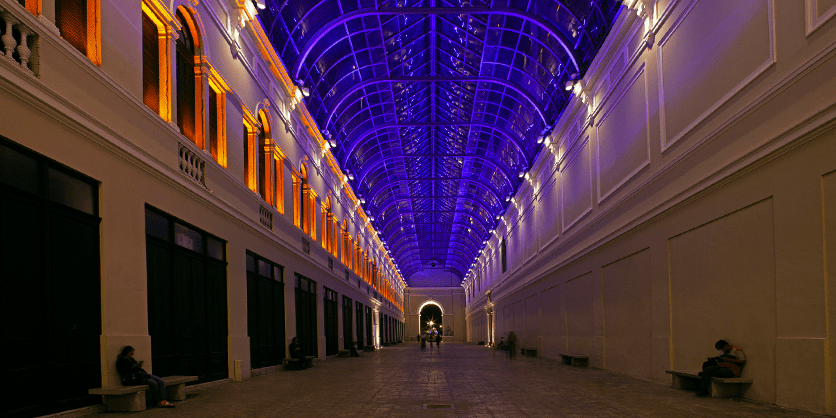 Merida, Mexico Architectural Lighting brings Together Past and Present at historic Pasaje de la Revolución