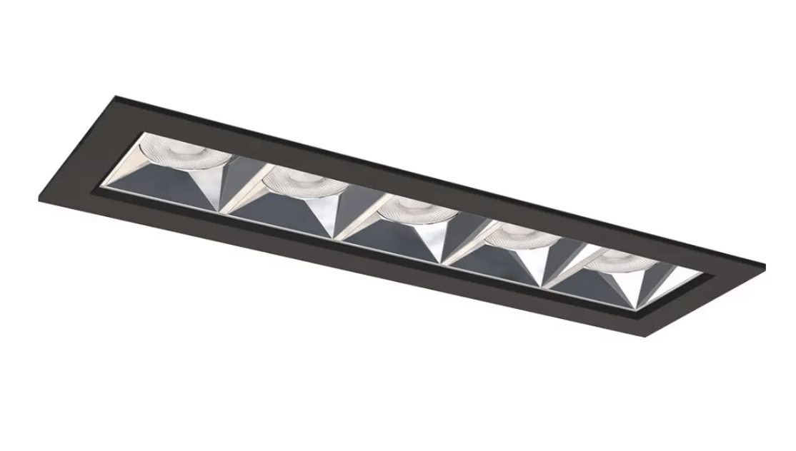 Linear 5-Cell Fixed Recessed Downlight from Liteline - US Lighting Trends