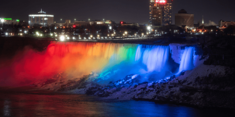 Visitors Saw Niagara Falls in a New Light This Month