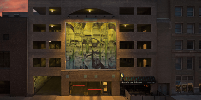 Lighting Helps Transform a Parking Garage Into a Work of Art  