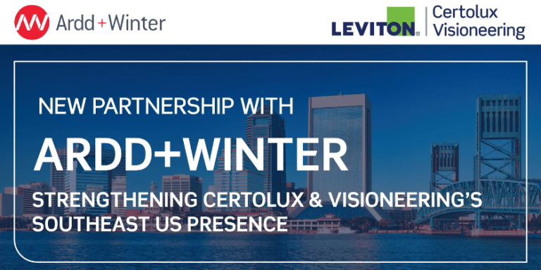 Ardd + Winter to Represent Leviton’s Visioneering & Certolux Brands in the Southeast