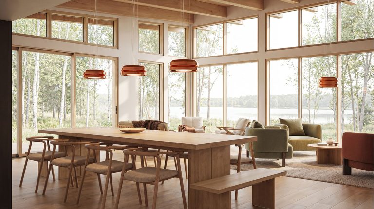 Eureka's Torno luminaire comes in a variety of decorative options.