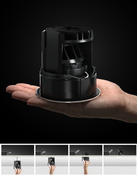 USAI Lighting’s Small In One – Mini Packs High Output into Compact Install‑From‑Below Design usai lighting smallinone closeup