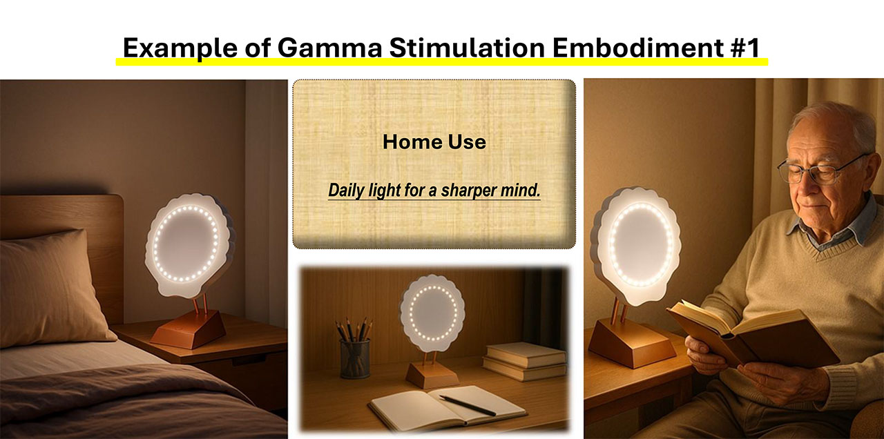 40Hz lighting could be used as therapy in many different settings to ward off Alzheimer Disease