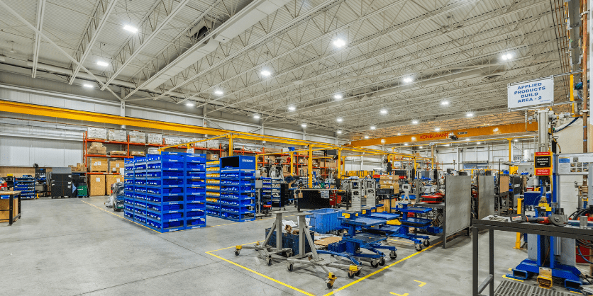 Automation Facility Gets Upgrade From LEDVANCE & Wesco centerline inside blue 2 800