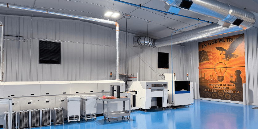 LED Light Bulb Line Now Made in USA goodbulb factory 800