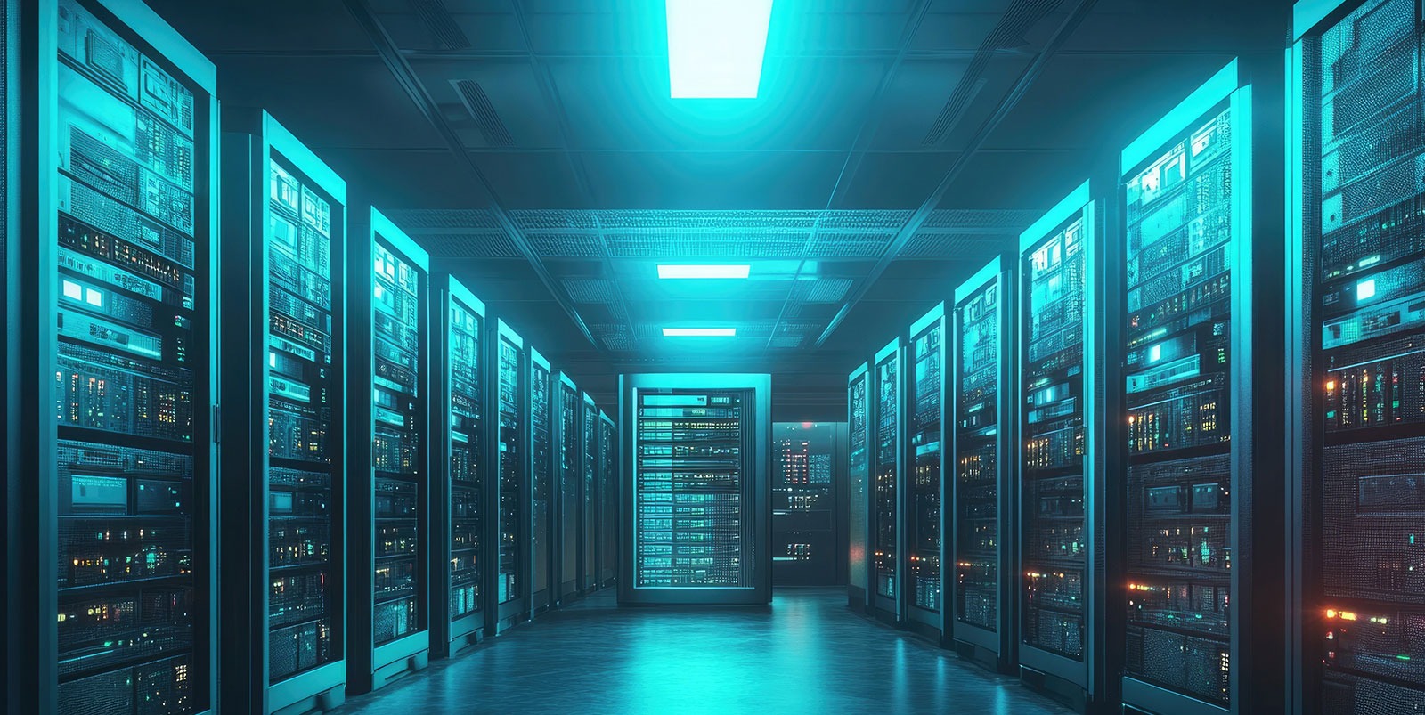 data center server room (AI generated image)