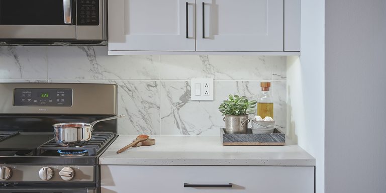 Lutron LED+ Pro Max dimmer in kitchen